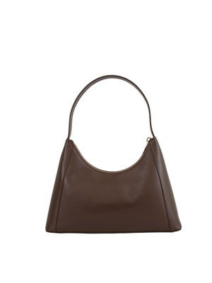 Borsa a spalla Furla Diamante S in pelle marrone in DONNA