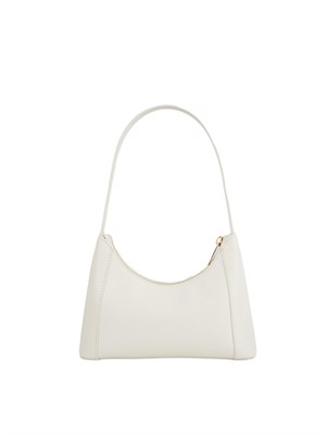 Borsa a spalla Furla Diamante Mini in pelle bianca in DONNA