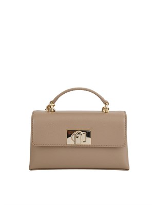 Borsa Furla 1927 Mini in pelle taupe in DONNA