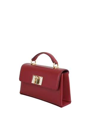 Borsa Furla 1927 Mini in pelle bordeaux in DONNA