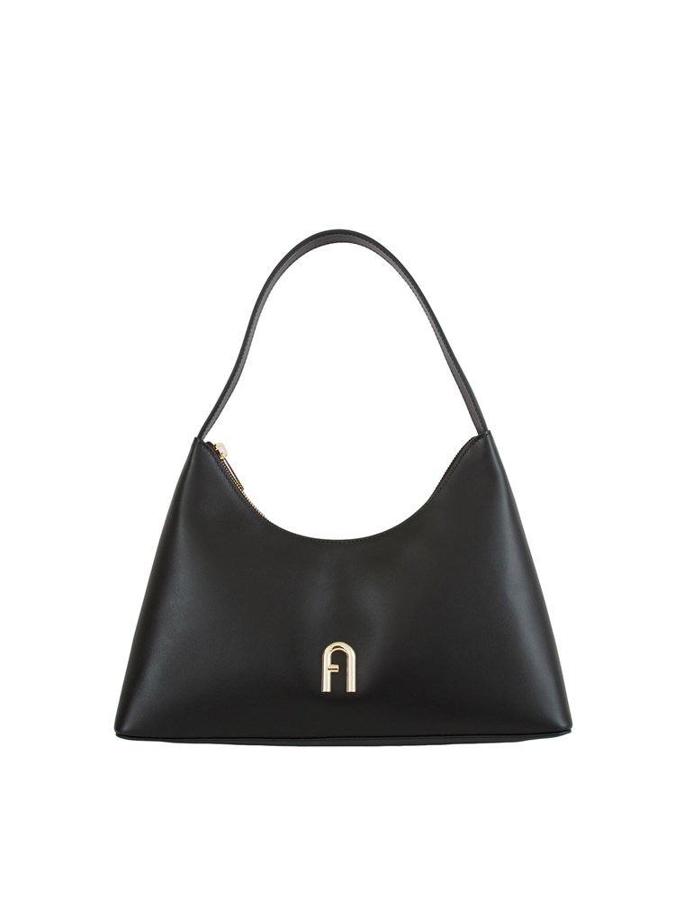 Borsa a spalla Furla Diamante S in pelle nera