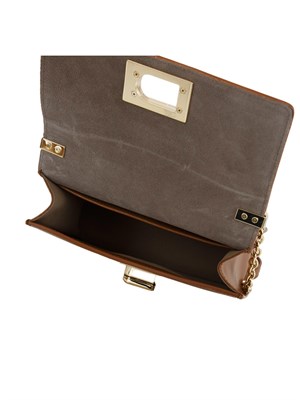 Borsa a tracolla mini Furla 1927 in pelle cuoio in DONNA