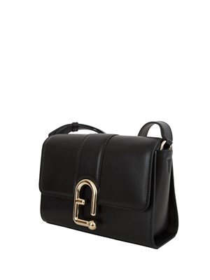 Borsa a tracolla Furla Urban S in pelle nera in DONNA