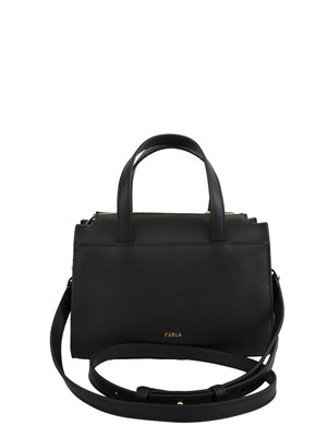 Borsa Boston Furla Nuvola S in pelle nera in DONNA