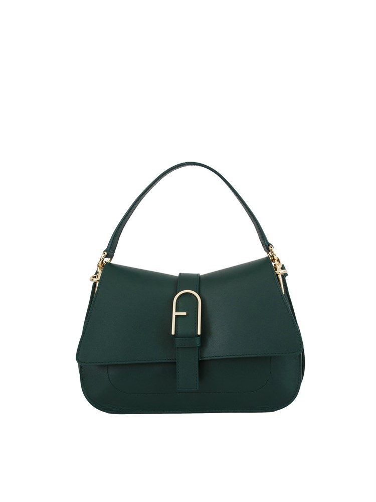 Borsa Furla Flow M in pelle verde