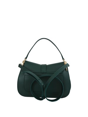 Borsa Furla Flow M in pelle verde in DONNA