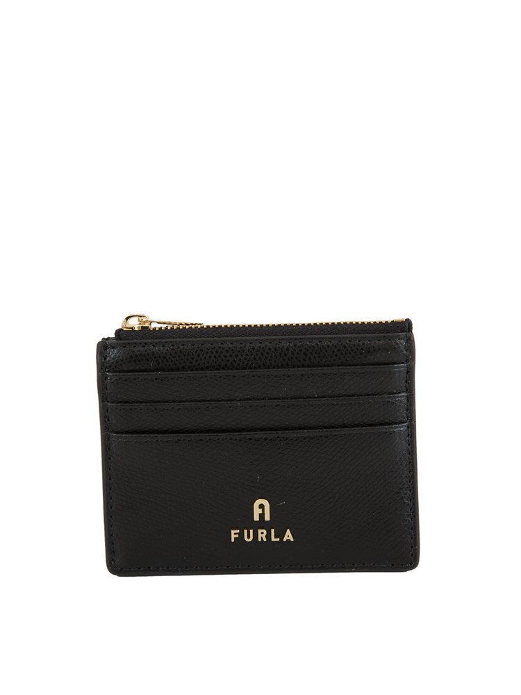 Porta carte di credito Furla Camelia S in pelle nera