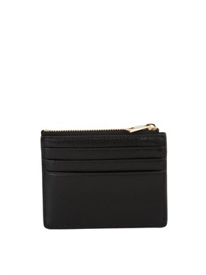 Porta carte di credito Furla Camelia S in pelle nera in DONNA