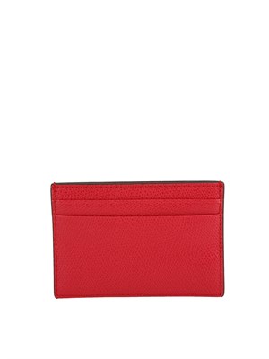 Porta carte di credito Furla Camelia S in pelle corallo in DONNA