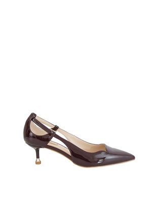 DÉcolletÉ Liu-jo Deva in vernice bordeaux con cut-out in DONNA