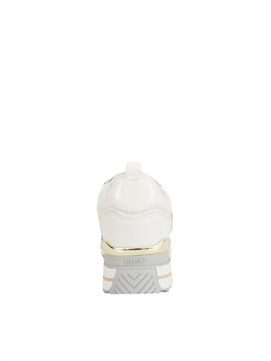 Sneakers Liu Jo donna in pelle bianca con dettagli in vernice tono su tono in DONNA