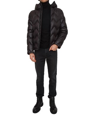 Maglia uomo a collo alto Peuterey in lana nera in UOMO