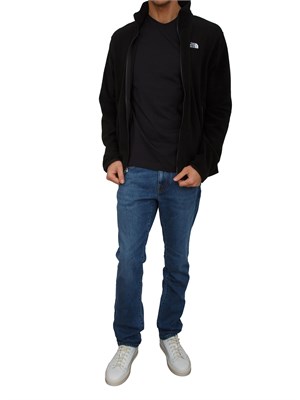 Pile Glacier The North Face nero con zip in UOMO