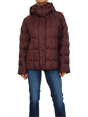 Piumino corto Romolo Max Mara MM in tessuto brodeaux antigoccia in DONNA