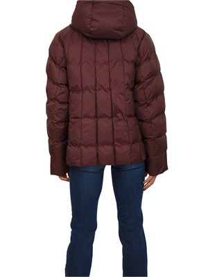 Piumino corto Romolo Max Mara MM in tessuto brodeaux antigoccia in DONNA