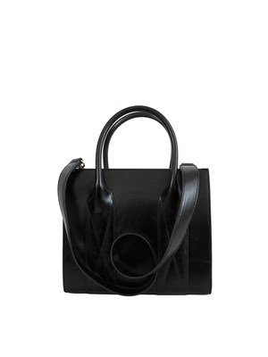 Borsa a mano John Richmond in pelle lucida nera in DONNA