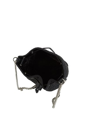 Borsa a secchiello John Richmond in ecopelle nera in DONNA