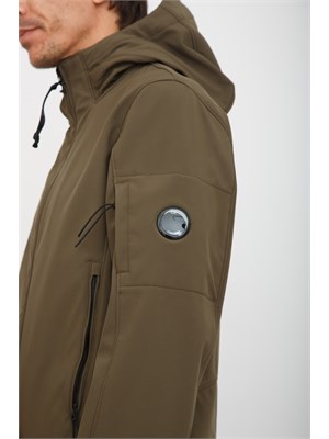 Giubbino uomo C.P. Company in tessuto tecnico verde in UOMO