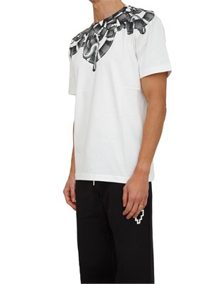 T-shirt County of Milan in cotone bianco stampa serpente in UOMO