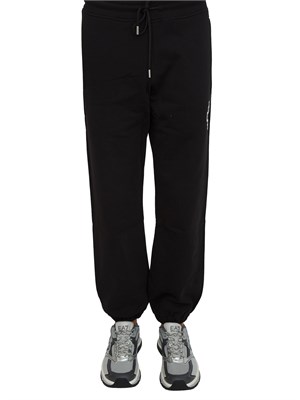 Pantalone tuta uomo County of Milan in cotone nero in UOMO