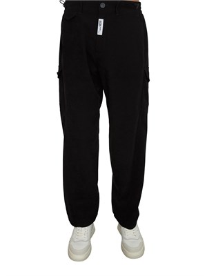 Pantaloni cargo uomo GCDS neri in UOMO