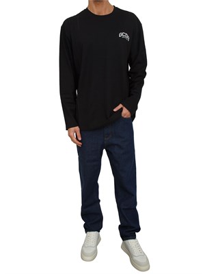 Maglia uomo GCDS a girocollo maniche e lunghe nera in UOMO