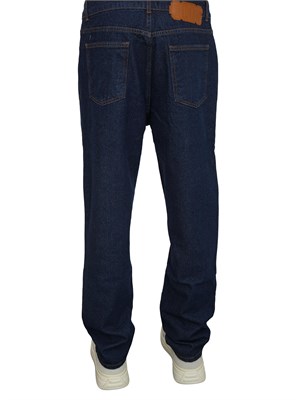 Jeans uomo GCDS lavaggio blu e logo retro in UOMO