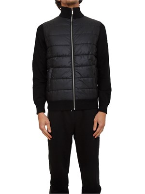 Piumino uomo Karl Lagerfeld bimaterico blu in UOMO