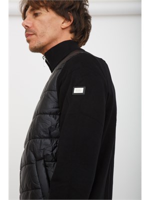 Piumino uomo Karl Lagerfeld bimaterico blu in UOMO