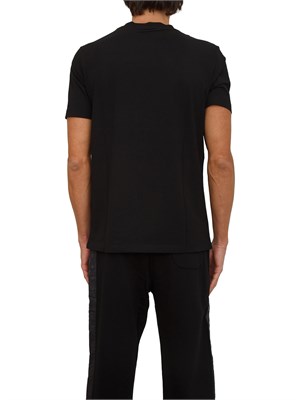 T-shirt uomo Karl Lagerfeld nera con applicazione volto in UOMO