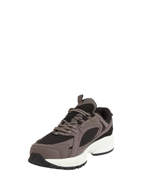 Sneakers uomo Armani Exchange in tessuto tecnico nero e grigio in UOMO