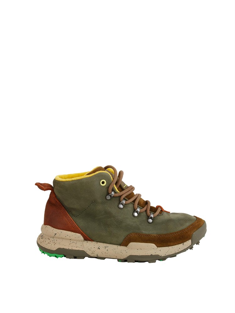 Sneaker Kiso Premium Satorisan uomo in pelle verde