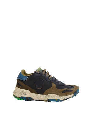 Sneaker Chacrona Pull Up Satorisan uomo in pelle blu in UOMO