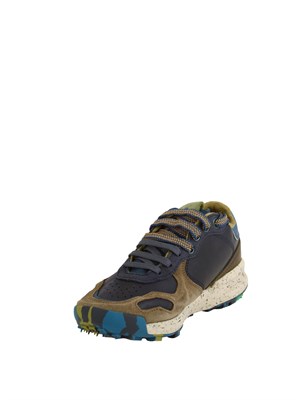 Sneaker Chacrona Pull Up Satorisan uomo in pelle blu in UOMO