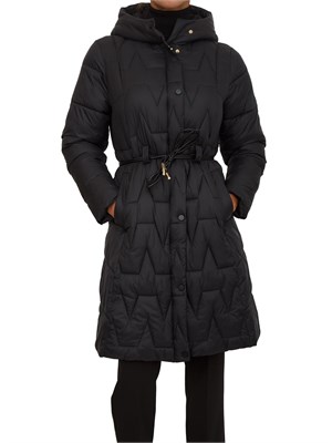 Piumino lungo Rollanda Kocca in nylon nero in DONNA