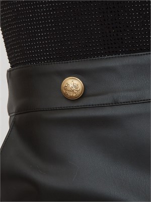 Gonna Mariaelisa Kocca in ecopelle nera in DONNA