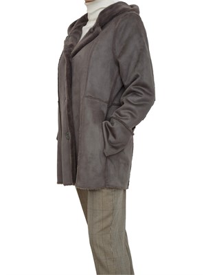 Cappotto corto Melisande Kocca doubleface grigio in DONNA
