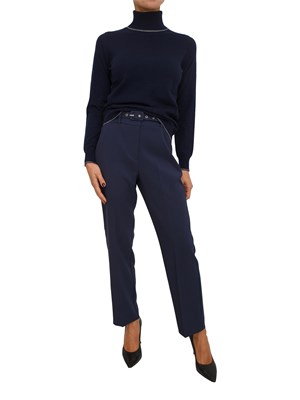 Maglia Vally collo alto Kocca in viscosa blu in DONNA