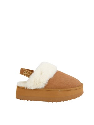 Stivaletti sabot Liu Jo donna Jane 10 in suede cammello in DONNA