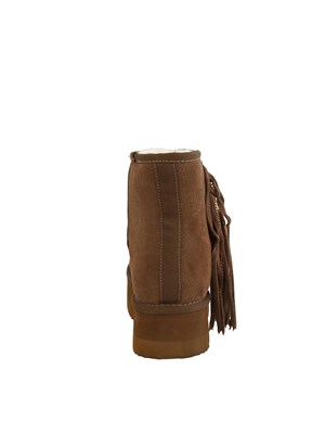 Stivaletti Liu Jo donna Jane 09 in suede taupe e frange in DONNA