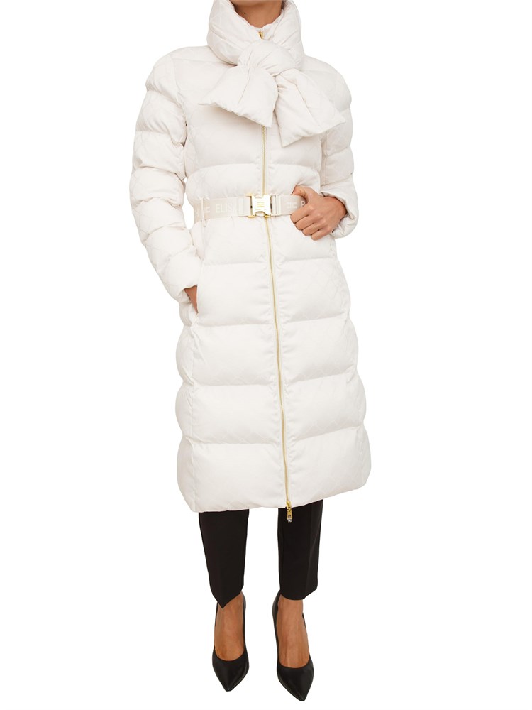 Piumino Elisabetta Franchi in tessuto bianco