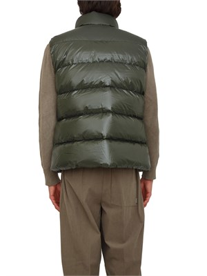 Gilet verde John Pyrenex unisex in piuma d'oca, idrorepellente e antivento in UOMO