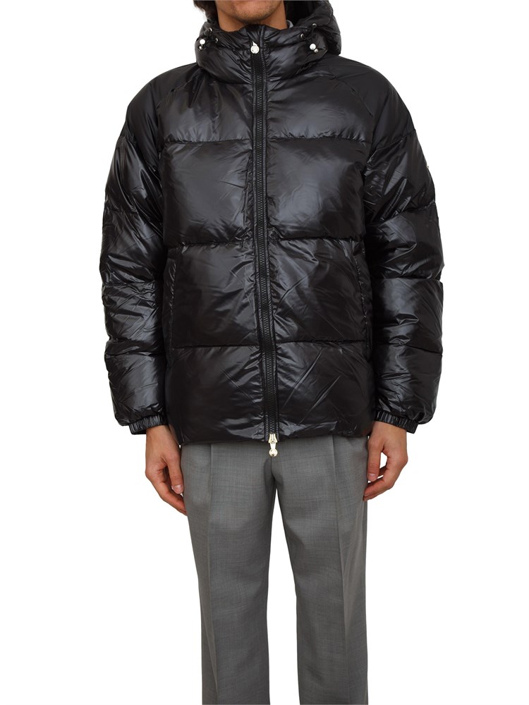 Piumino nero Sten Pyrenex unisex in piuma d'oca, idrorepellente e antivento