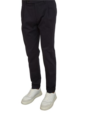 Pantaloni Barber Berwich in cotone mano calda blu in UOMO