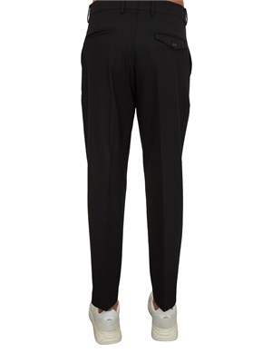 Pantaloni uomo Chiaiaff Berwich fresco lana nero in UOMO