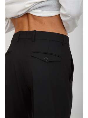 Pantaloni uomo Chiaiaff Berwich fresco lana nero in UOMO