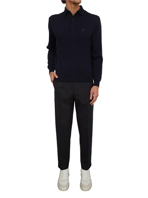 Pantaloni uomo Chiaiaff Berwich fresco lana blu in UOMO