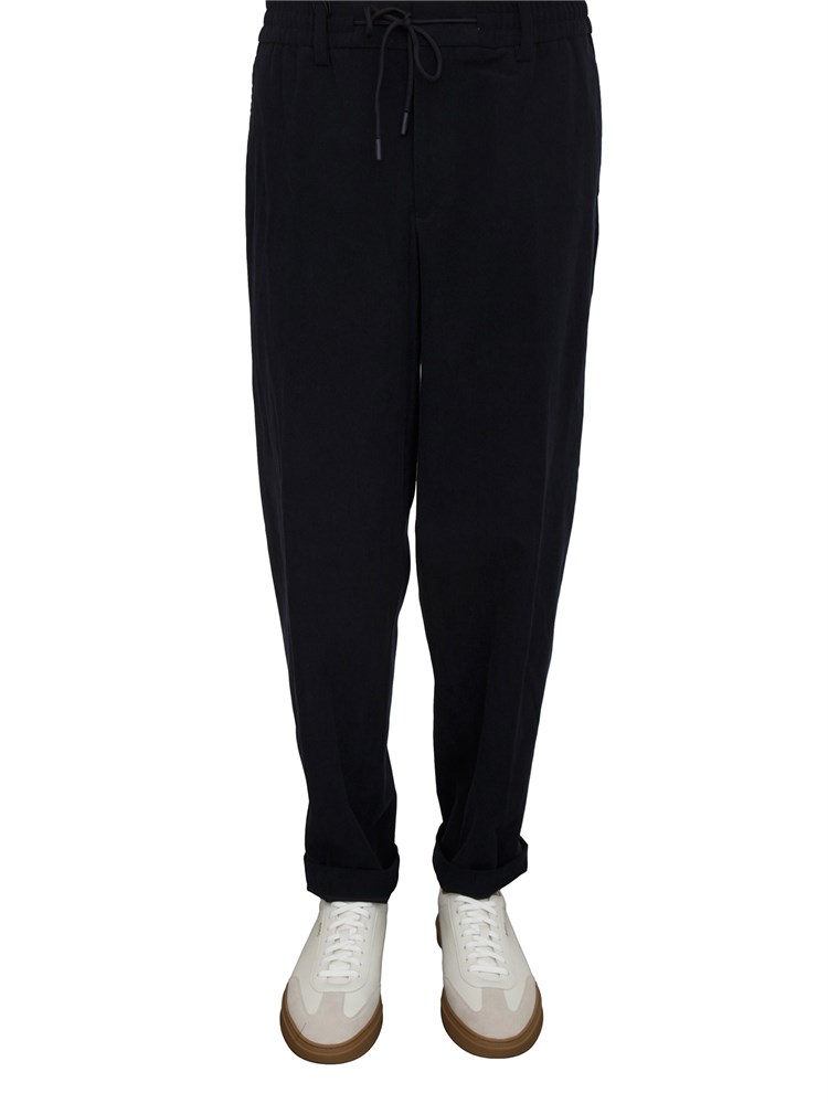 Pantaloni Boss uomo in velluto blu