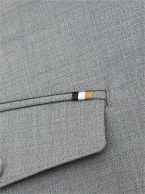 Pantaloni Boss uomo in lana vergine grigi in UOMO