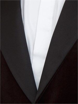 Giacca smoking Boss uomo in velluto marrone in UOMO